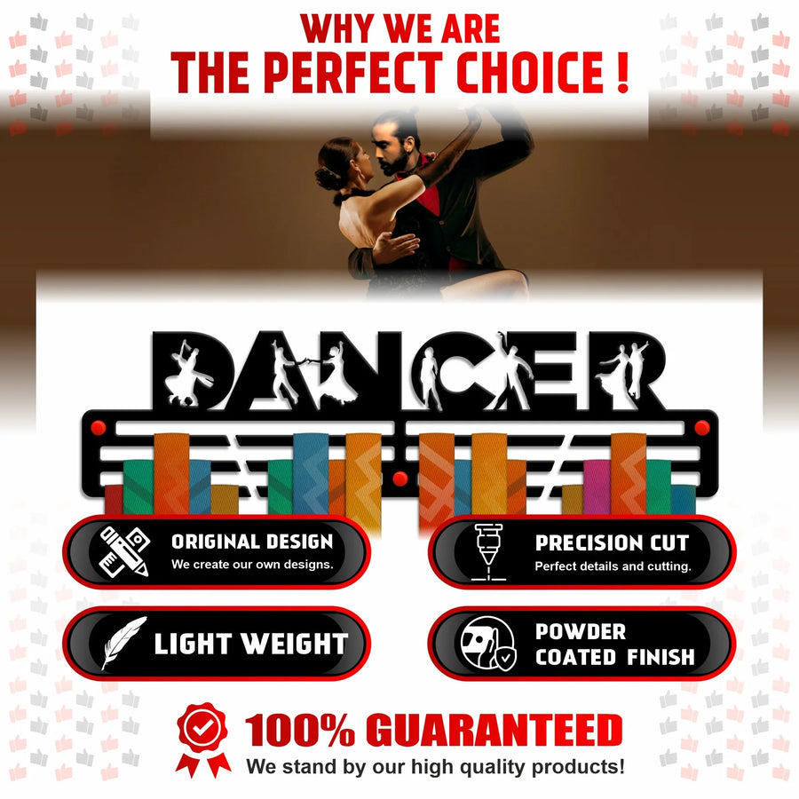 Dance Medal Hanger — Dancer Medal Display Rack - Metallic Art