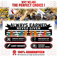 Thumbnail for Always Earned, Never Given — 3-Bar Medal Holder (18