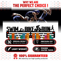 Thumbnail for Triathlon Medal Hanger — Triathlon Medal Display Rack - Metallic Art
