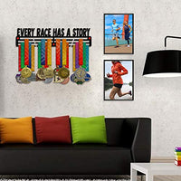 Thumbnail for Every Race Has a Story — Medal Display Rack - Metallic Art
