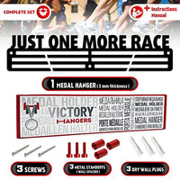 Thumbnail for Just One More Race — Medal Display Rack - Metallic Art