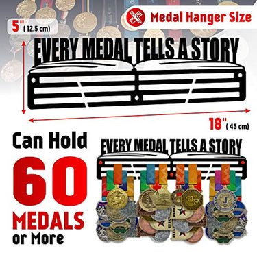 Every Medal Tells a Story — Medal Display Rack - Metallic Art