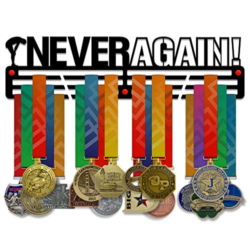 Never Again — Medal Display Rack - Metallic Art