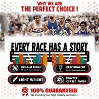 Thumbnail for Every Race Has a Story — Medal Display Rack - Metallic Art