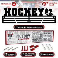 Thumbnail for Ice Hockey Medal Hanger — Ice Hockey Medal Display Rack - Metallic Art