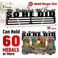 Thumbnail for He Believed She Could So She Did — Medal Display Rack - Metallic Art