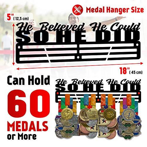 He Believed She Could So She Did — Medal Display Rack - Metallic Art