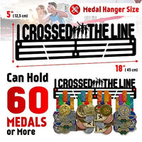 Thumbnail for I Crossed the Line — Medal Display Rack - Metallic Art