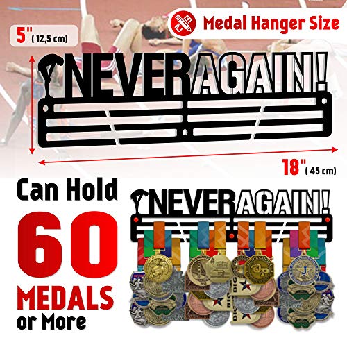 Never Again — Medal Display Rack - Metallic Art