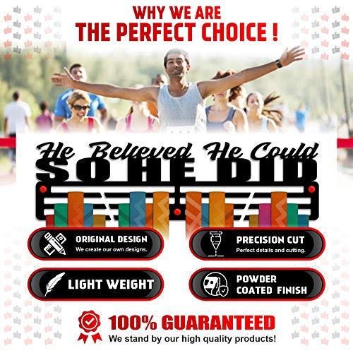 He Believed She Could So She Did — Medal Display Rack - Metallic Art