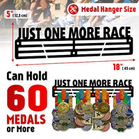 Thumbnail for Just One More Race — Medal Display Rack - Metallic Art