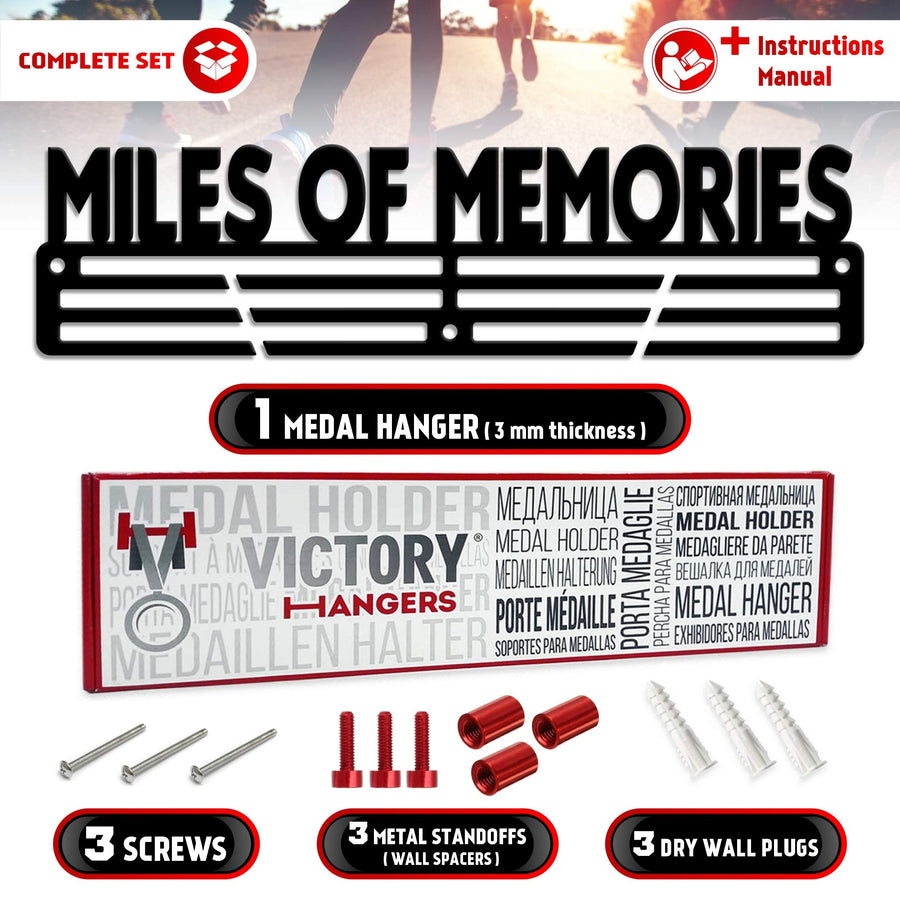 Miles of Memories — Medal Display Rack - Metallic Art