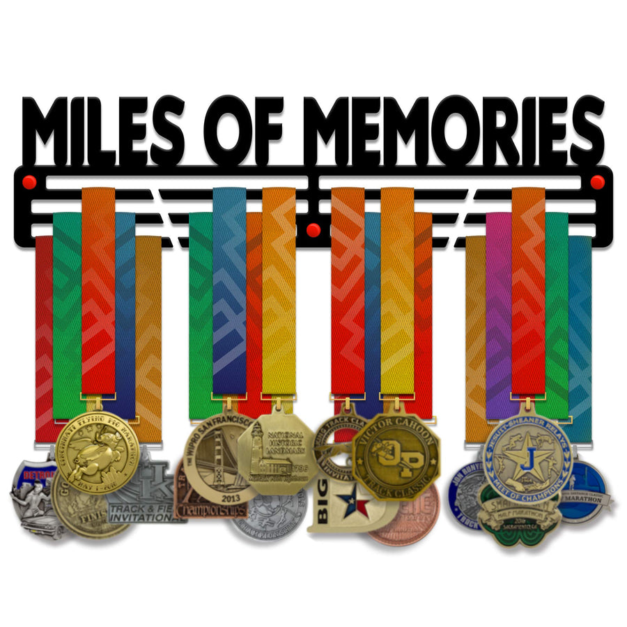 Miles of Memories — Medal Display Rack - Metallic Art