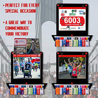 Thumbnail for Running Medal & Race Bib Holder — Square Shape Display Bundle - Metallic Art