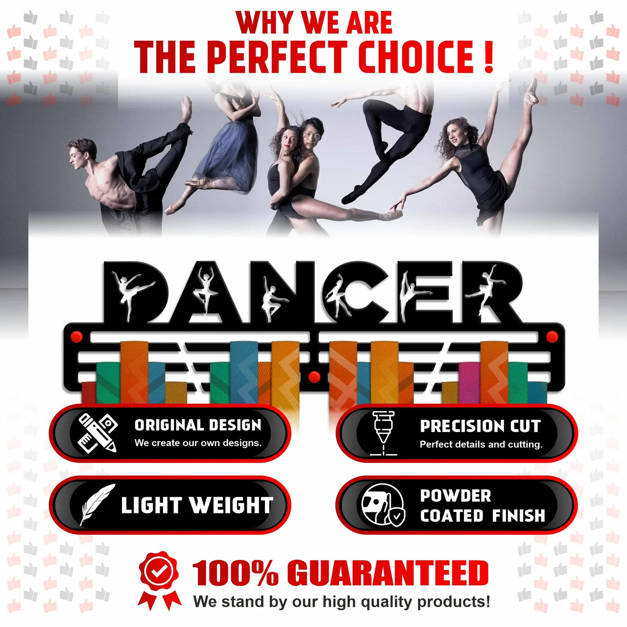 Dance Medal Hanger — Dance Medal Display Rack - Metallic Art