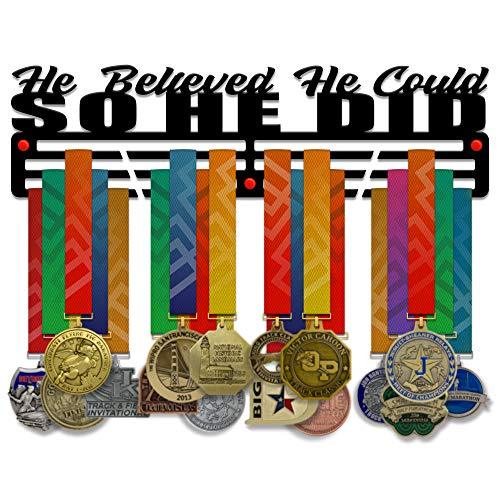 He Believed She Could So She Did — Medal Display Rack - Metallic Art