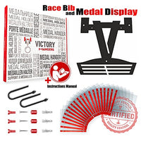 Thumbnail for Running Medal & Race Bib Holder — V-Shape Display Bundle - Metallic Art