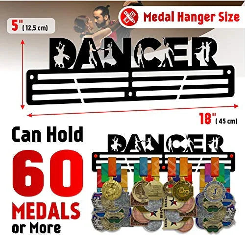 Dance Medal Hanger — Dancer Medal Display Rack - Metallic Art