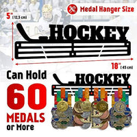 Thumbnail for Ice Hockey Medal Hanger — Ice Hockey Medal Display Rack - Metallic Art