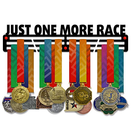 Just One More Race — Medal Display Rack - Metallic Art