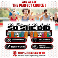 Thumbnail for She Believed She Could So She Did — Medal Display Rack - Metallic Art