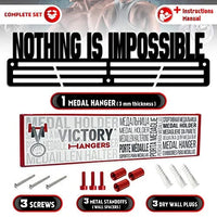 Thumbnail for Nothing is Impossible — Medal Display Rack - Metallic Art