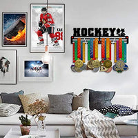 Thumbnail for Ice Hockey Medal Hanger — Ice Hockey Medal Display Rack - Metallic Art