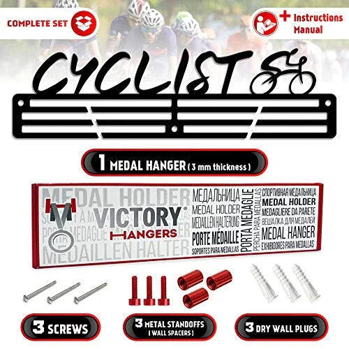 Cycling Medal Hanger — Cycling Medal Display Rack - Metallic Art