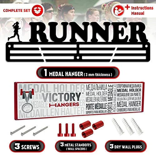 Running Medal Hanger — Running Medal Display Rack - Metallic Art