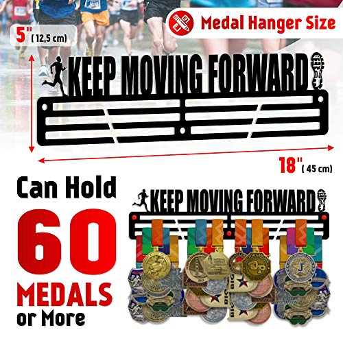 Keep Moving Forward — Medal Display Rack - Metallic Art