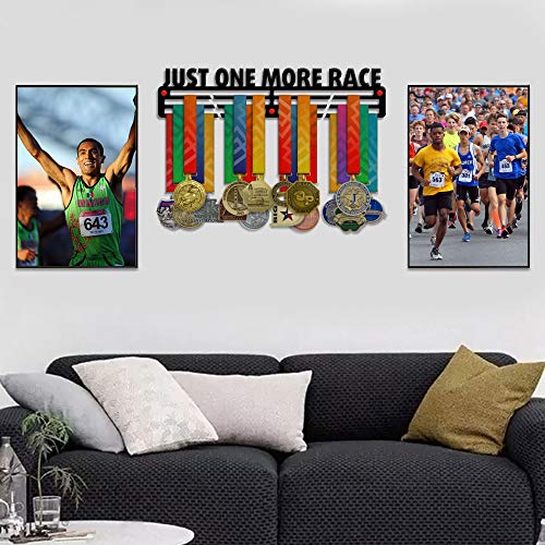 Just One More Race — Medal Display Rack - Metallic Art