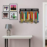 Thumbnail for Dream • Believe • Achieve (V2) — Medal Display Rack - Metallic Art