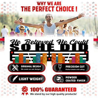 Thumbnail for He Believed She Could So She Did — Medal Display Rack - Metallic Art