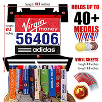 Thumbnail for Running Medal & Race Bib Holder — V-Shape Display Bundle - Metallic Art