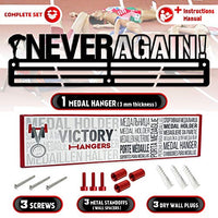Thumbnail for Never Again — Medal Display Rack - Metallic Art