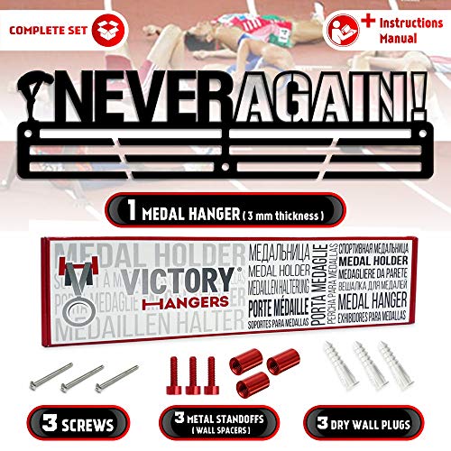 Never Again — Medal Display Rack - Metallic Art